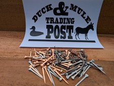 200 Copper  Steel Horseshoe Nails Horse Shoes Authentic Farm Cowboy Supply