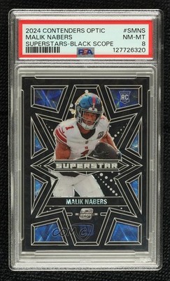 2024 Panini Contenders Optic Black Scope Prizm 15/25 Malik Nabers Rookie RC mq7