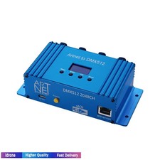 ARTNET RDM 4-Port DMX512 Controller 2048CH Artnet to DMX Adapter LED Screen