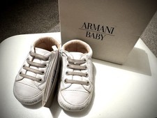 SCARPE BAMBINO ARMANI SCARPANI NEONATO BAMBINO - TAGLIA 19 - MAI USATE