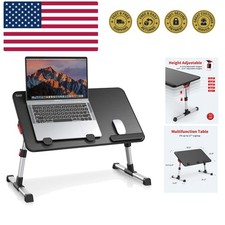 Laptop Desk Table, Adjustable Laptop Stand, Portable Lap Desks with Foldable ...
