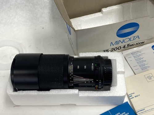 Minolta 75-200, 4.5 MD Zoom Kamera Objektiv