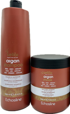 EchosLine Seliar Argan Nourishing Shampoo & Mask 33.8 fl oz