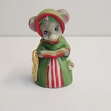 Vintage Jasco Critter Bells Christmas Mouse Bell  W/ Tag
