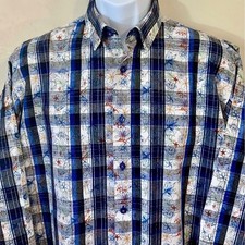 Alan Flusser Long Sleeve Shirt, Large, Excellent Condition