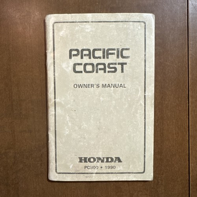 #ad #ad Honda 1990 PC800 Pacific Coast New Old Stock Factory Original Owners Manual $70.00