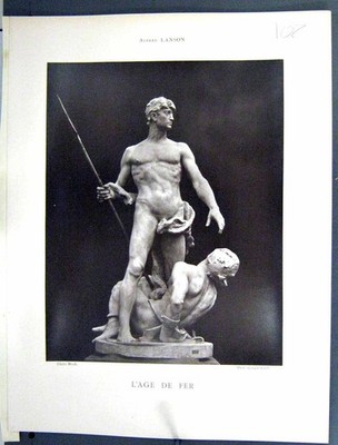 Alte Galerie Contemporaine um 1890 Lacroix Alfred Lanson L'Age Fer Sculp viktorianisch