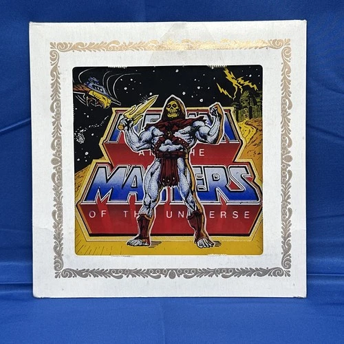 Vintage MOTU Skeletor He-Man Carnival Glass Masters Of The Universe 6” X 6” Rare