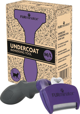 Furminator Deshedding Tool Katzen Größe M,L Kurzhaar - Katzenbürste Für Mittelgr