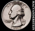 1948 Silver Washington Quarter - Scarce  Better Date  No Reserve  #M387 — photo 1