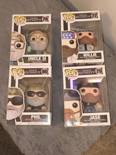 Funko Pop Duck Dynasty Vinyl Figures Uncle Si Willie Jase Phil Set #77-80