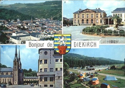 Diekirch Fliegeraufnahme Kirche Campingplatz