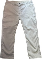 Genuine Dickies Mens Relaxed Fit Flex Painter Pants Sz 42x32 White Tool Pockets