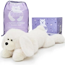 Weighted Dog Stuffed Animal Realistic Weighted Puppy Plush – 24 Inch, 4 lbs L...