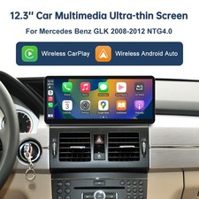 12.3''ultrad&uuml;nn Carplay Stereo Touch Screen f&uuml;r Mercedes Benz GLK X204 2008-2012