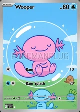 Wooper Bubble Non Holographic Pokemon Card VMAX EX GX ACG V Star custom