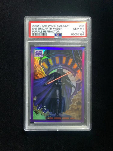 2022 Topps Star Wars Galaxy Purple #50 Enter: Darth Vader 8/25 PSA 10 PQ34