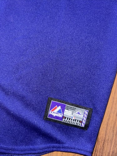 Troy Tulowitzki. Colorado Rockies. Majestic. Purple Jersey YOUTH. Size L - Picture 4 of 8