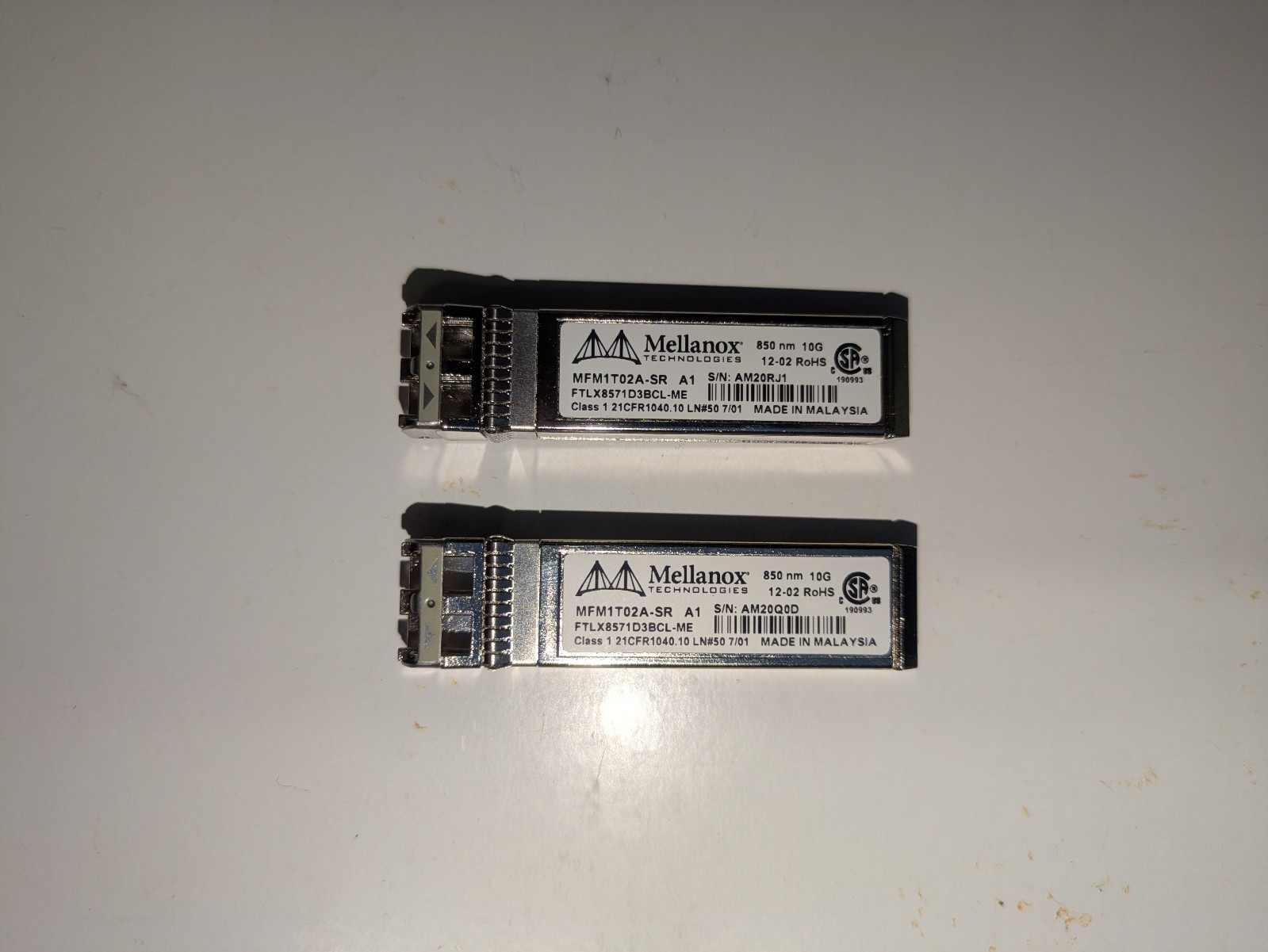 Kit SFP+ SR 10 Gbps Mellanox pour stopper les lenteurs réseau