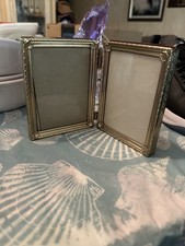 MINI espositore/supporto foto pieghevole doppia cornice pieghevole VINTAGE 3 per 4 1/2 L FOTO