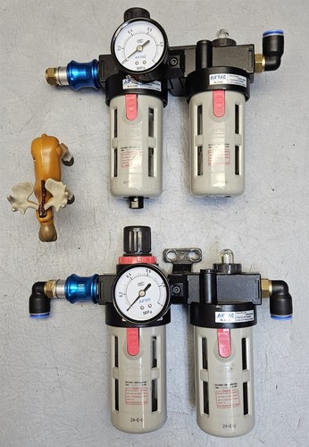 AirTac BFR2000 + BL2000 Air Filter Pressure Regulator 1/4" 0.9MPa Lot of 2