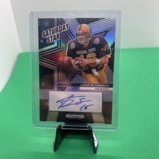 2025 Panini Prizm Draft Picks Jake Plummer Auto Saturday Star Red 