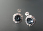 Sterling Silver crystal earrings set 1.7g signed FD 925 CN — photo 4