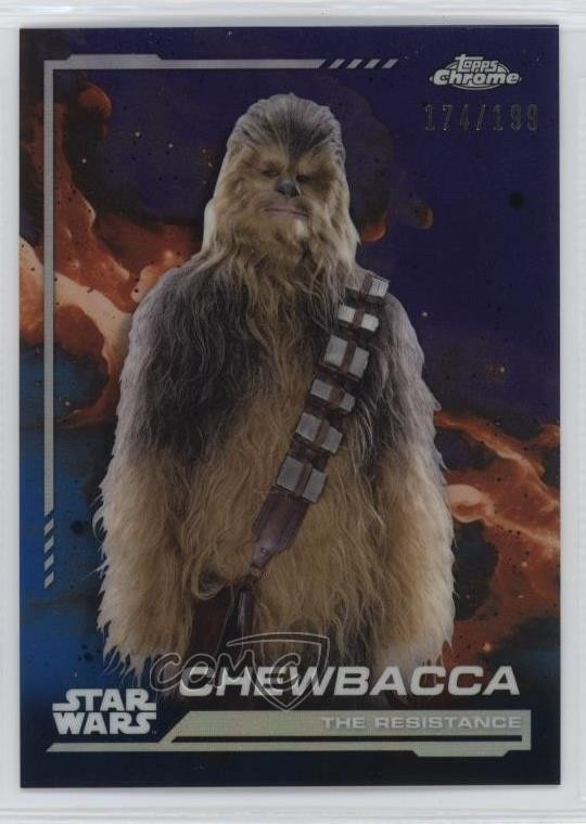 2024 Topps Chrome Star Wars Kamino Aqua Refractor 174/199 Chewbacca #107 1cn6