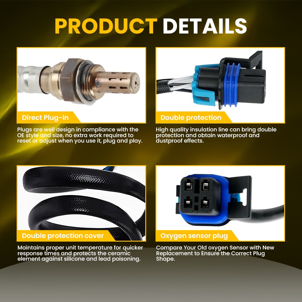 Upstream & Downstream Oxygen O2 Sensors for Chevy Silverado GMC Savana ...