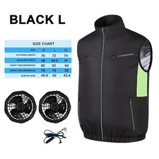 Cooling Fan Vest, Heat resistant, Ideal for Summer Camping, Fishing, and Hiking