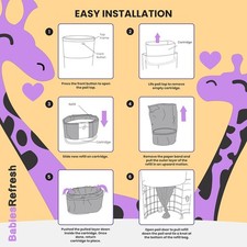 Refills Compatible with DEKOR PLUS Diaper Pail Refills  8 Pack  Diaper Pail...