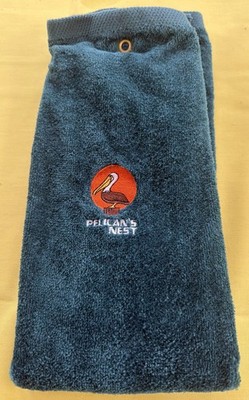 PELICAN's NEST GOLF CLUB Golf Bag Towel Green Bonita Springs, Florida