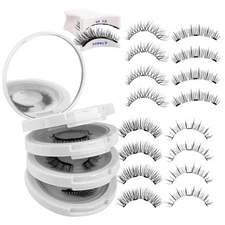 FADLASH Magnetic Eyelashes with Applicator 4 Pairs Lashes black 