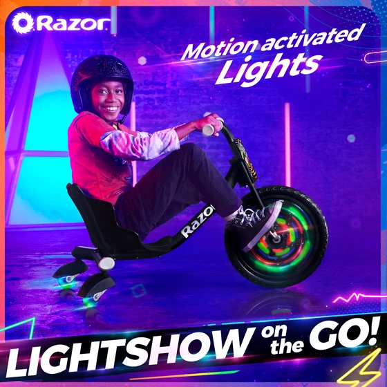 Triciclo Razor RipRider 360 Lightshow Drift para niños 5+ Foto 2 de 4