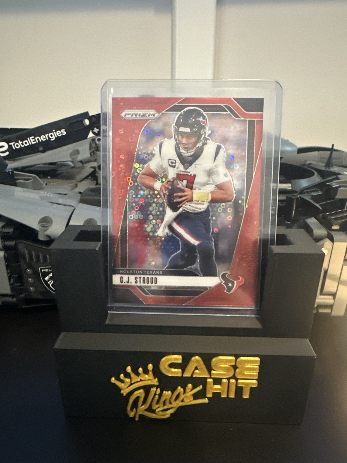 2024 Panini Prizm No Huddle CJ Stroud Red Disco /75 Houston Texans #111