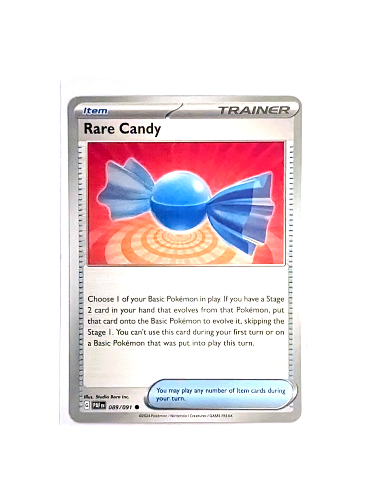 Rare Candy 89/91 Trainer Common Non-Holo POKEMON TCG Paldean Fates PAF ENGLISH