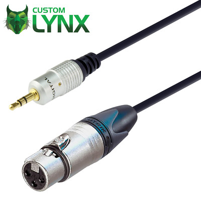 Neutrik Stereo 3,5 mm TRS Klinke auf Buchse XLR Kabel. Unsymmetrisches Mono. DSLR Kamera