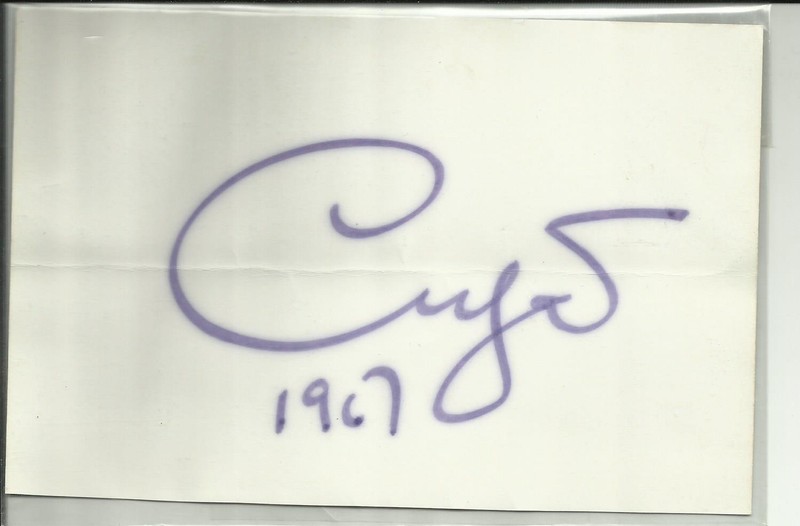 Xavier Cugat Autographed 5 x 7 Signed 1967 Nero's Nook Jazz Flyer w/COA - D.1990
