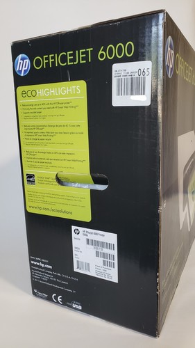 BRAND NEW SEALED HP OfficeJet 6000 Inkjet Printer E609a CB051A B1H FREE SHIPPING - Picture 3 of 5