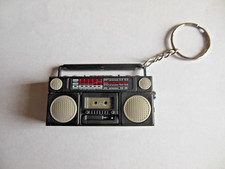 1980's  Boombox * Keychain * {{  Black  }} * Free  Shipping