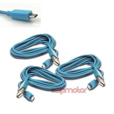 3X 6FT MICRO USB DATA SYNC CHARGER CABLE AQUA BLUE DROID RAZR HTC EVO ONE KINDLE