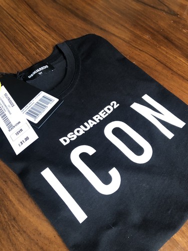 DSQUARED2 Boy’s ICON T-shirt Black Size 10 Years - Picture 7 of 7