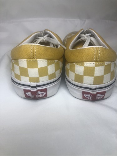 Damengröße 7,5 – Vans Off The Wall gelbe Schachbrettmuster-Canvas-Sneaker - Bild 6 von 8