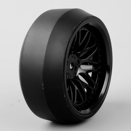 4PCS BBNK 1/10 Scale RC HPI Drift Car Speed 0 Degree Tires Tyre & Wheel Set - Picture 6 of 6