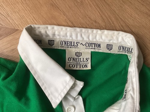 Maglia Rugby Irlanda Vintage Oneills Verde Made In Ireland Taglia XXL VG Buona Con - Foto 5 di 13
