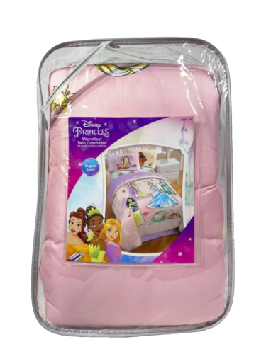 Disney Princess Microfiber Twin Reversible Kids Comforter 86" x 64" - Picture 5 of 11