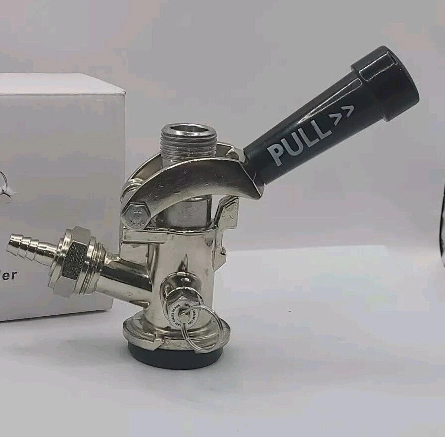 Acoplador de barril Kegco KC KT85D-L sistema estándar D negro sin usar nueva caja abierta cerveza Foto 2 de 4