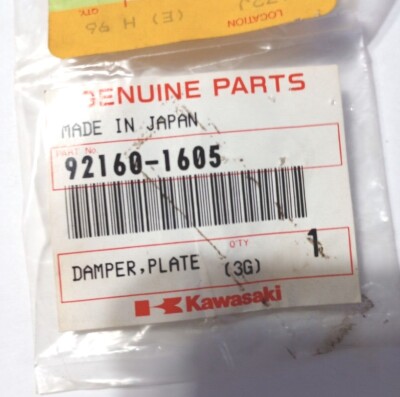 Kawasaki VN800 Plate Damper NOS 92160-1605 (L-2079) | eBay