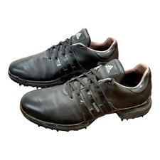 Men's adidas Tour360 Boost 2.0 Leather Golf Shoes Black Size 10.5 F33728 EUC