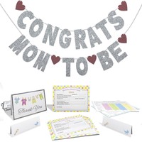 Baby Shower Kit - Decoration Games Mommy Advice Cards Thank You Cards Banner ... on sale Baby Shower Kit - Decoration Games Mommy Advice Cards Thank You Cards Banner ... on sale